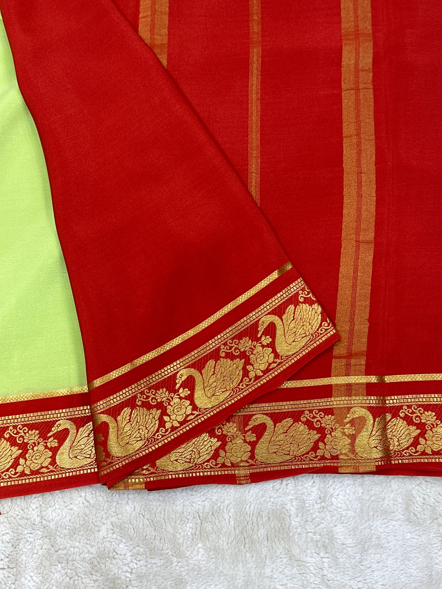 Sliver Based zari Pure Mysore Silk Saree