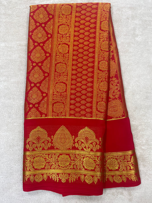 Pure Mysore silk saree 1463631(150 GSM)