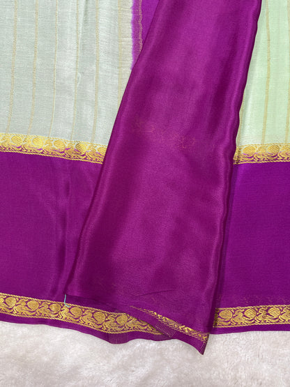 Pure crepe Mysore silk saree 1111801 (60gsm)