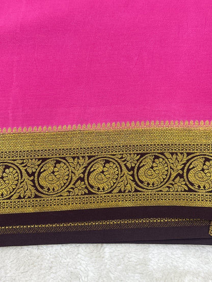Silver Based Zari Pure Mysore Silk Saree