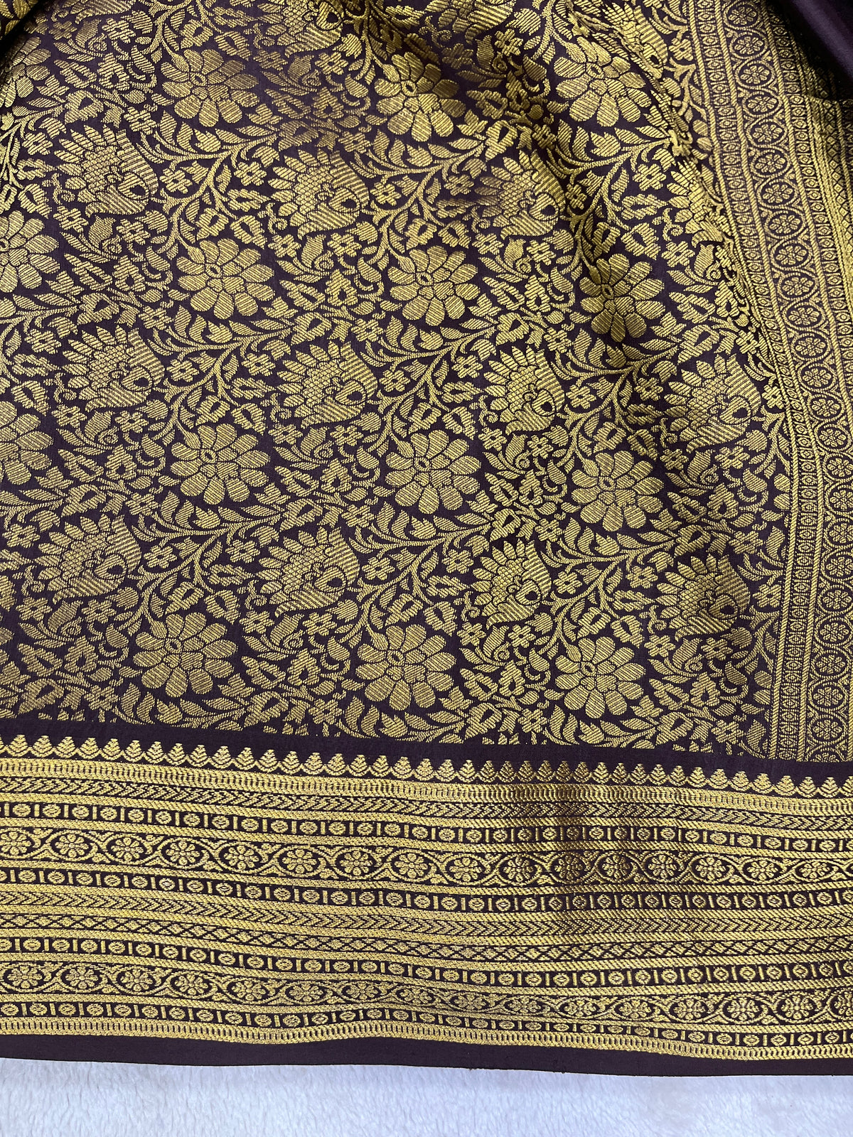 Pure crepe Mysore silk-Damini Heavy(131036411)