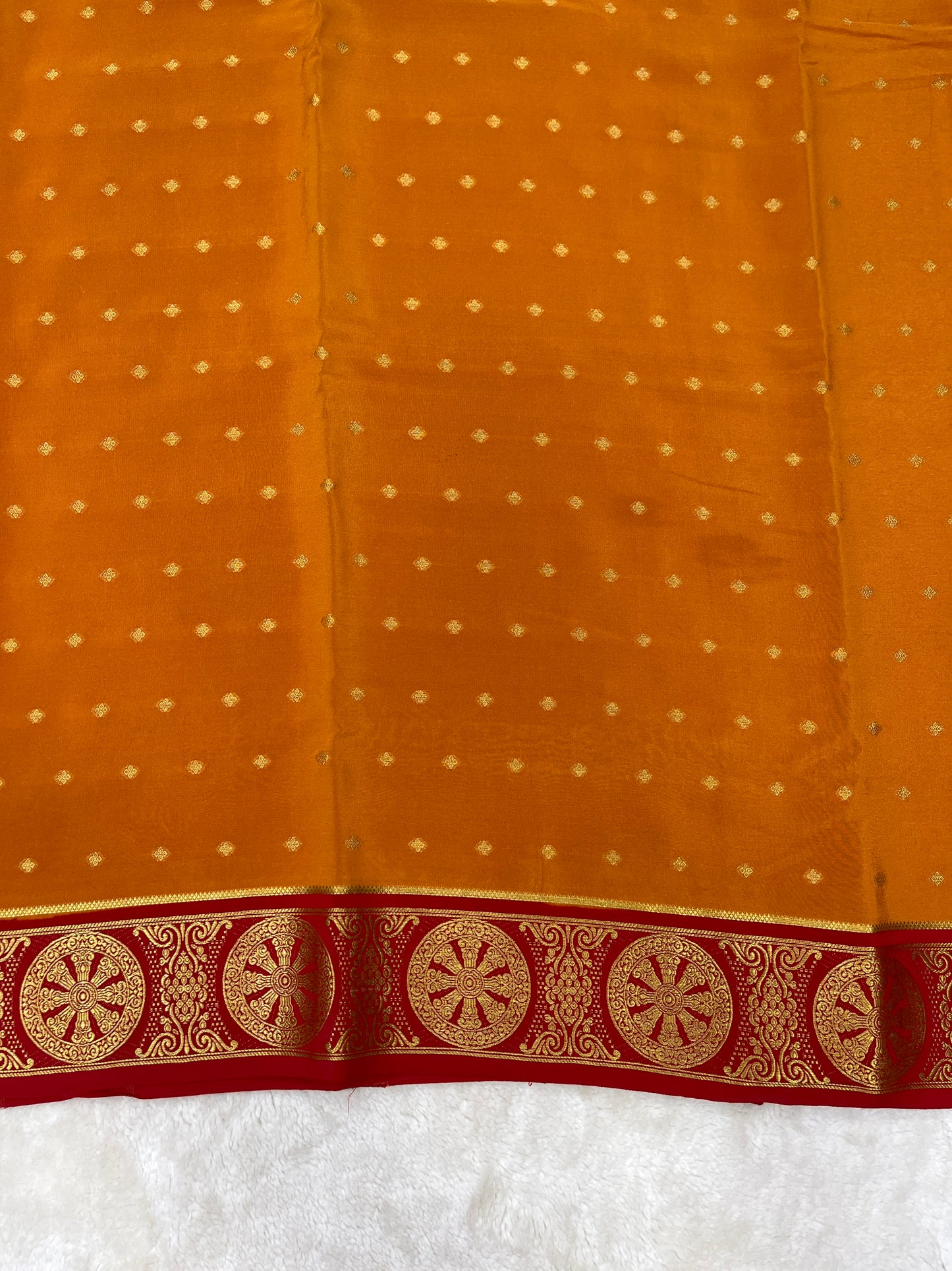 Sliver base Mysore silk saree