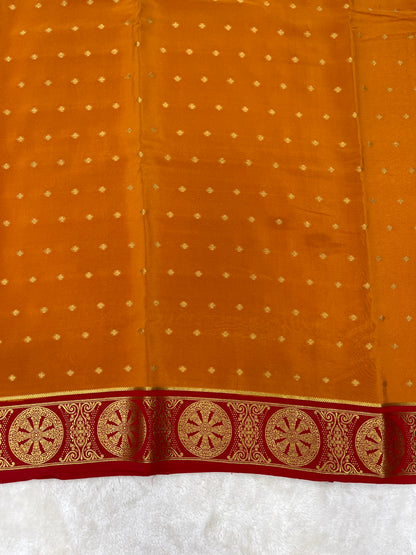 Sliver base Mysore silk saree