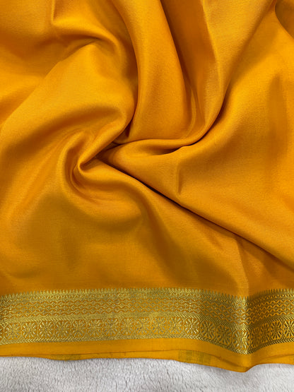 Pure crepe Mysore silk- Gatti Border (1104002)
