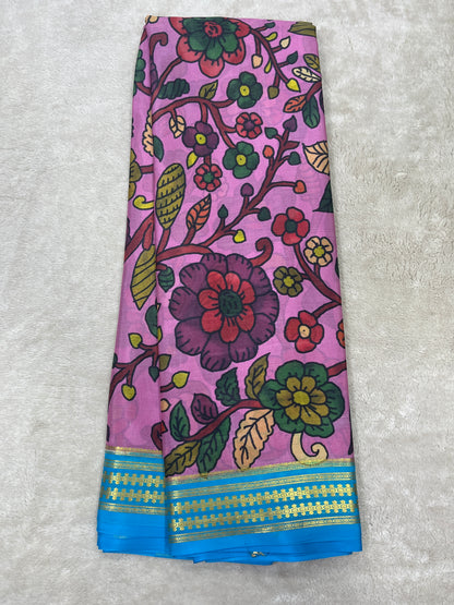 Pure crepe Mysore silk saree 26386623(70gsm)