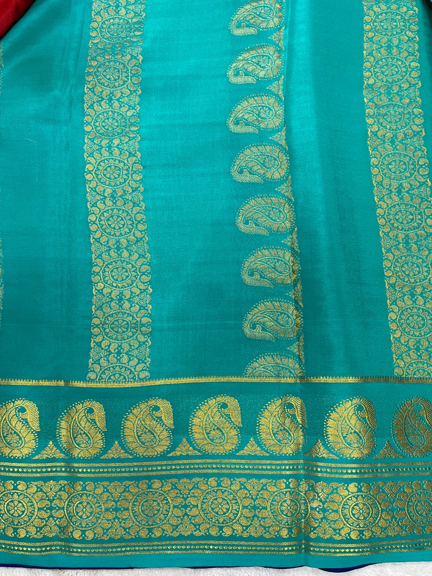 Pure crepe Mysore silk KSIC Mango(1101801)