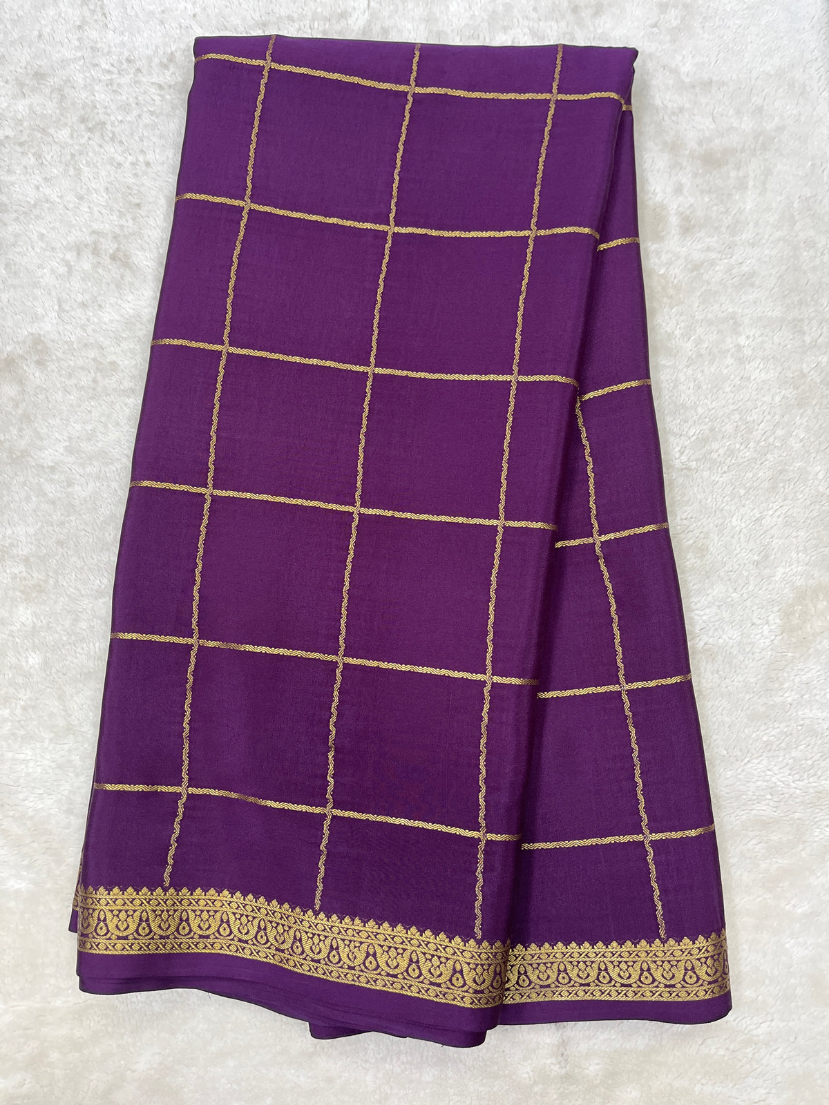 Pure crepe Mysore silk saree 13105584