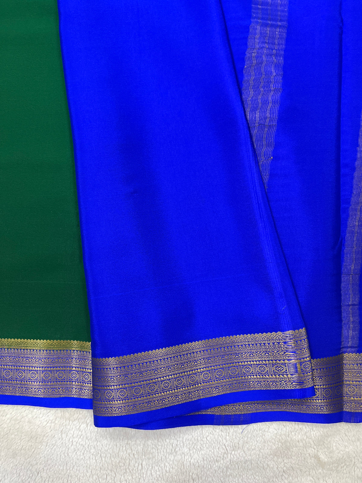 Pure crepe Mysore silk saree 136451 (100 GSM)