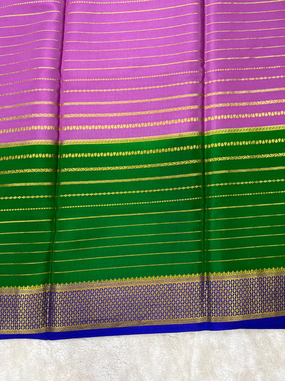 Pure Crepe Mysore Silk Bentex checks butta contrast - 2637795
