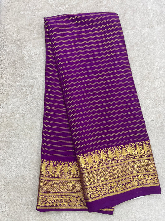 Pure crepe Mysore silk-A/O Salari 120 Gsm(110863)