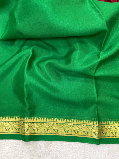 Pure crepe Mysore silkPiping Contrast(1103601)
