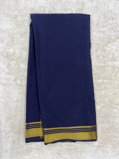 Pure Mysore Silk Saree-(1435776)