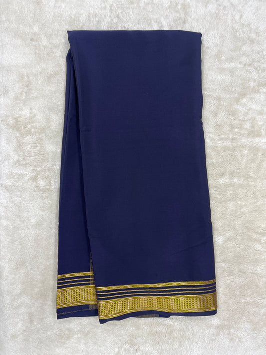 Pure Mysore Silk Saree-(1435776)