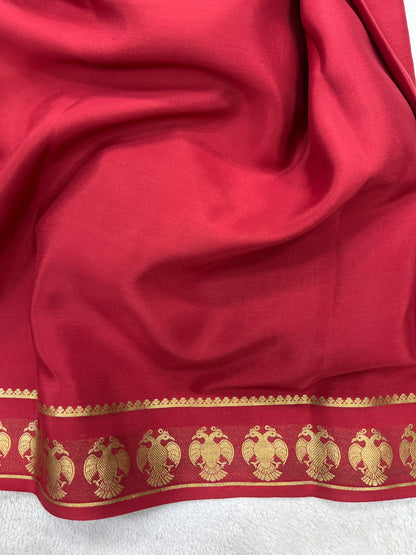 Pure crepe Mysore silk-SVS Garuda(15080805)