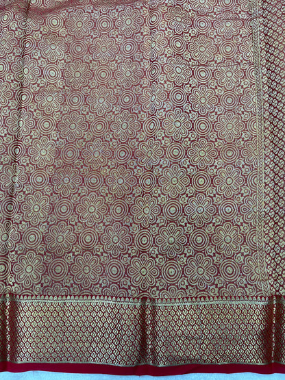 Pure crepe Mysore silk-Brocade(16271503)