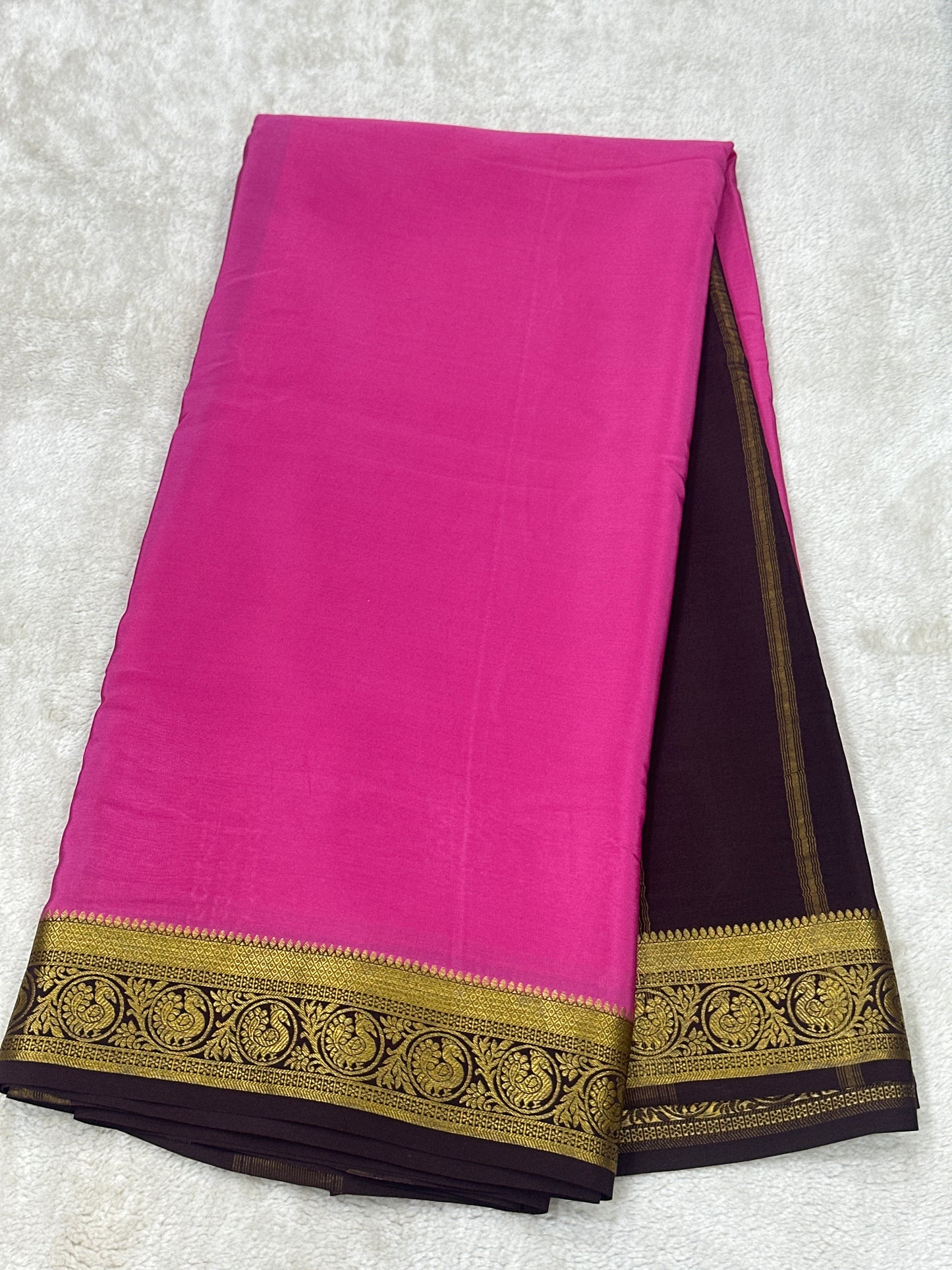 Silver Based Zari Pure Mysore Silk Saree