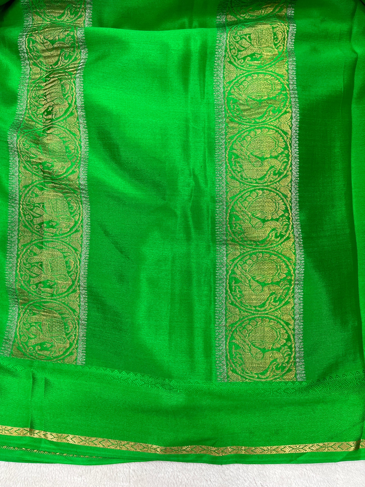 Pure crepe Mysore silk-Lav Ambani(15080814)