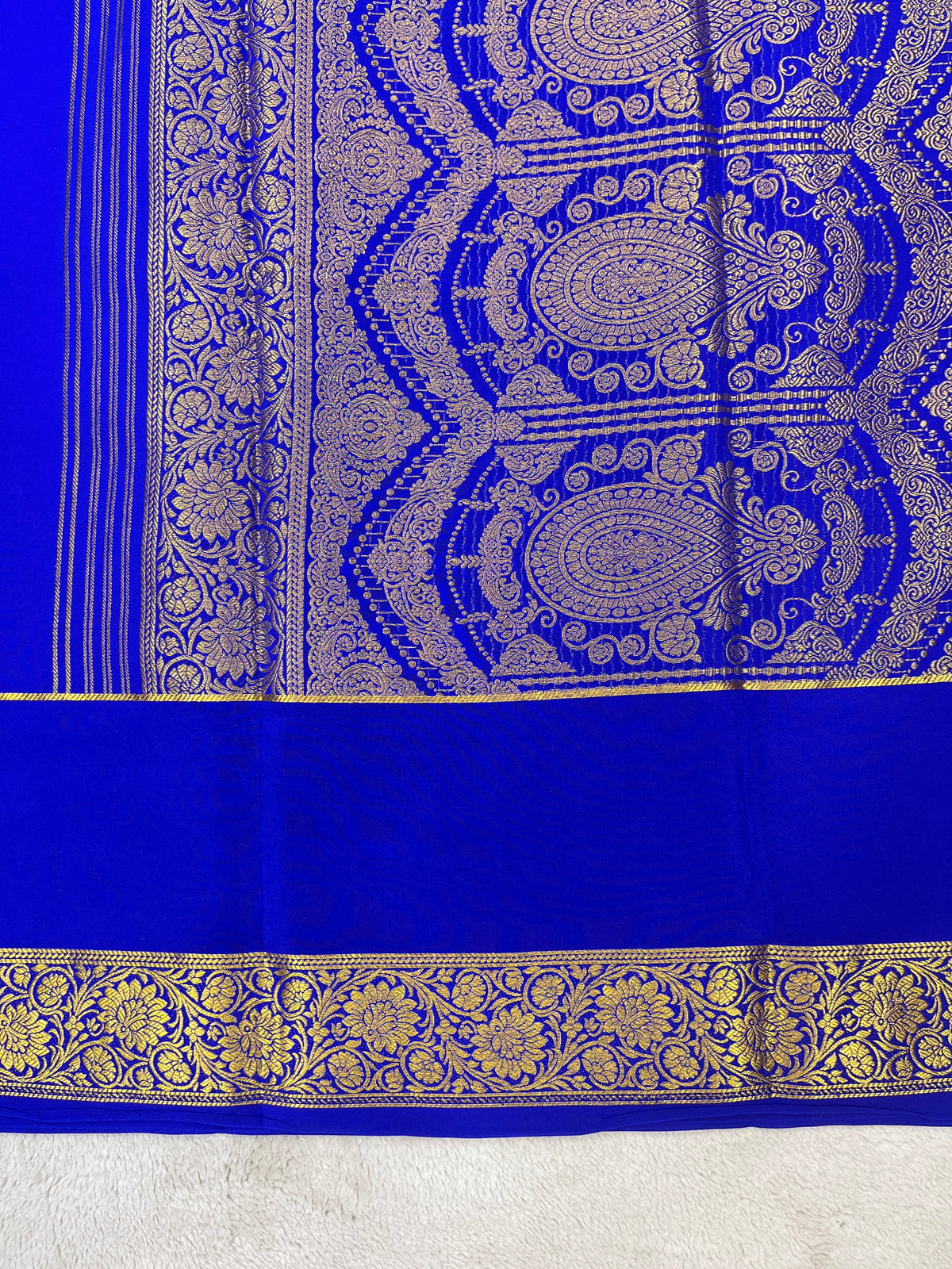 Pure  Mysore silk saree 1463631 (150 GSM )