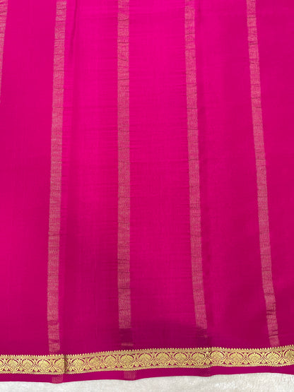 Pure crepe Mysore silk saree 12105002 (120gsm)