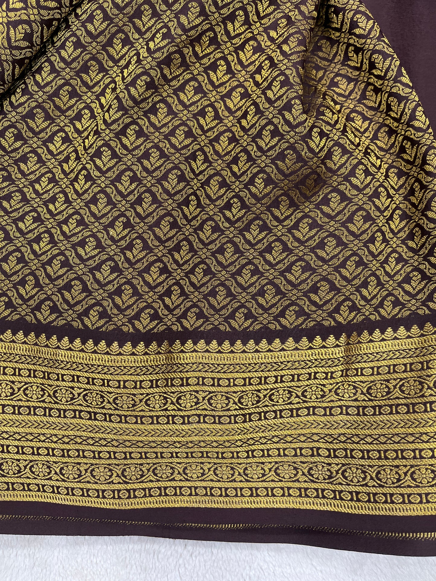 Pure crepe Mysore silk-Damini Heavy(131036411)