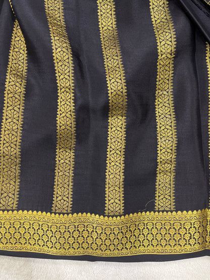 Pure crepe Mysore silk- Checks