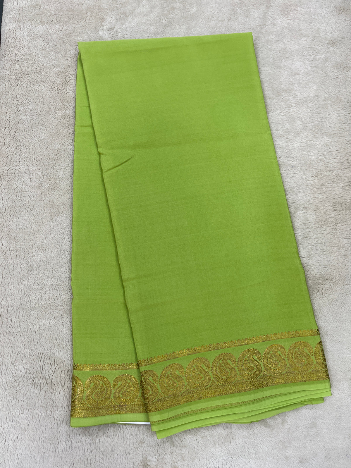 Pure Mysore silk -Mango Border-27261002(120GSM)