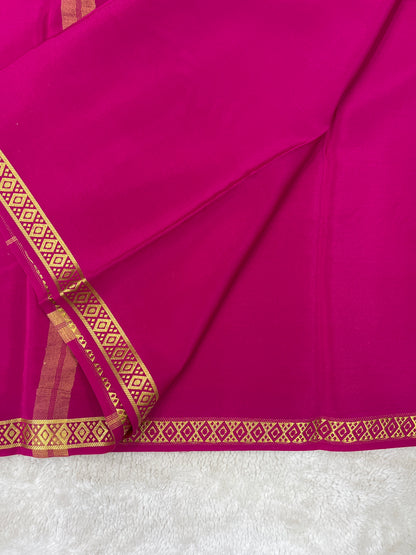 Pure Mysore silk saree-(1446799)