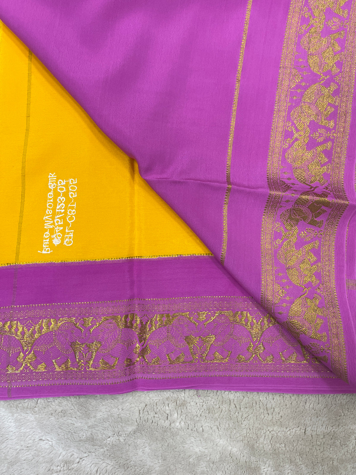 Pure Mysore Silk Saree-(14505362)