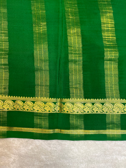 Pure Crepe Mysore Silk Saree-110 GSM(1104001)