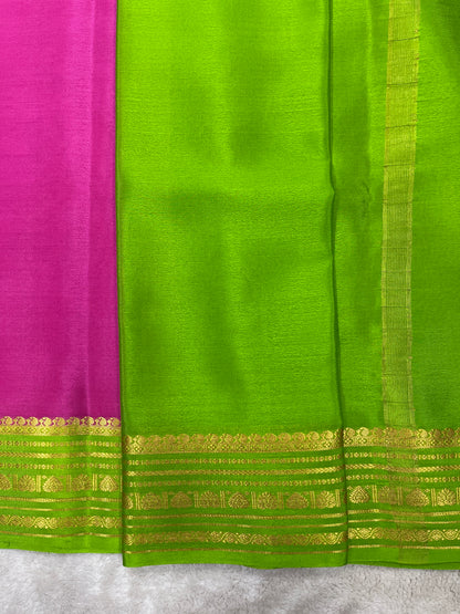 Pure crepe Mysore silk saree 13105585 (70gsm)