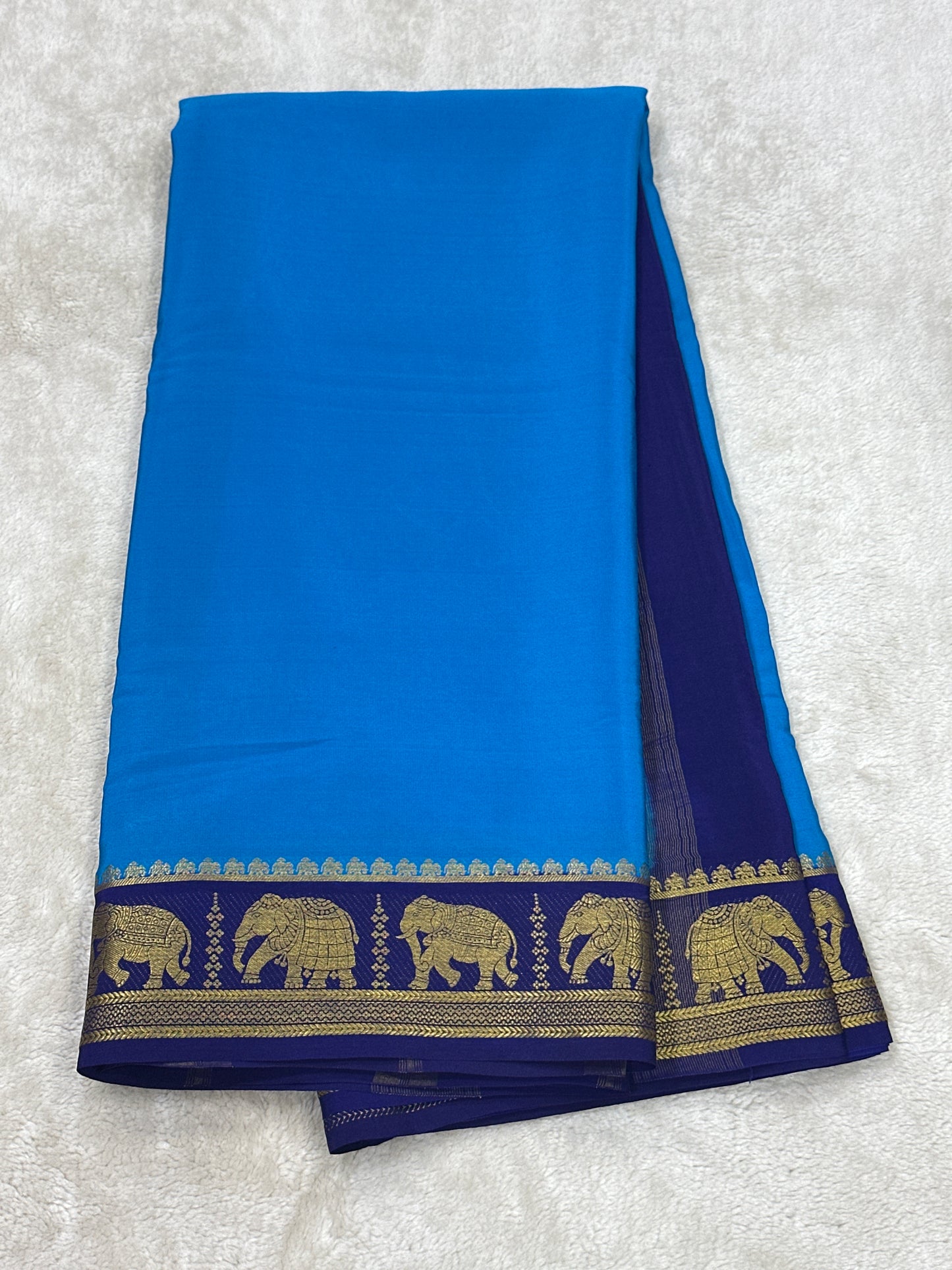 Sliver Based zari Pure Mysore Silk Saree