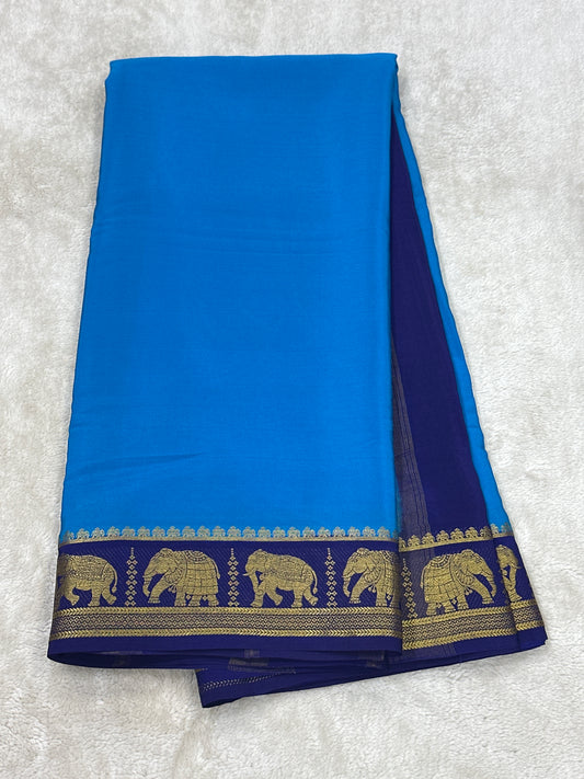 Sliver Based zari Pure Mysore Silk Saree