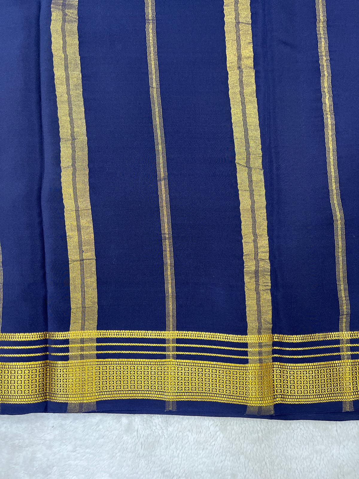 Pure Mysore Silk Saree-(1435776)