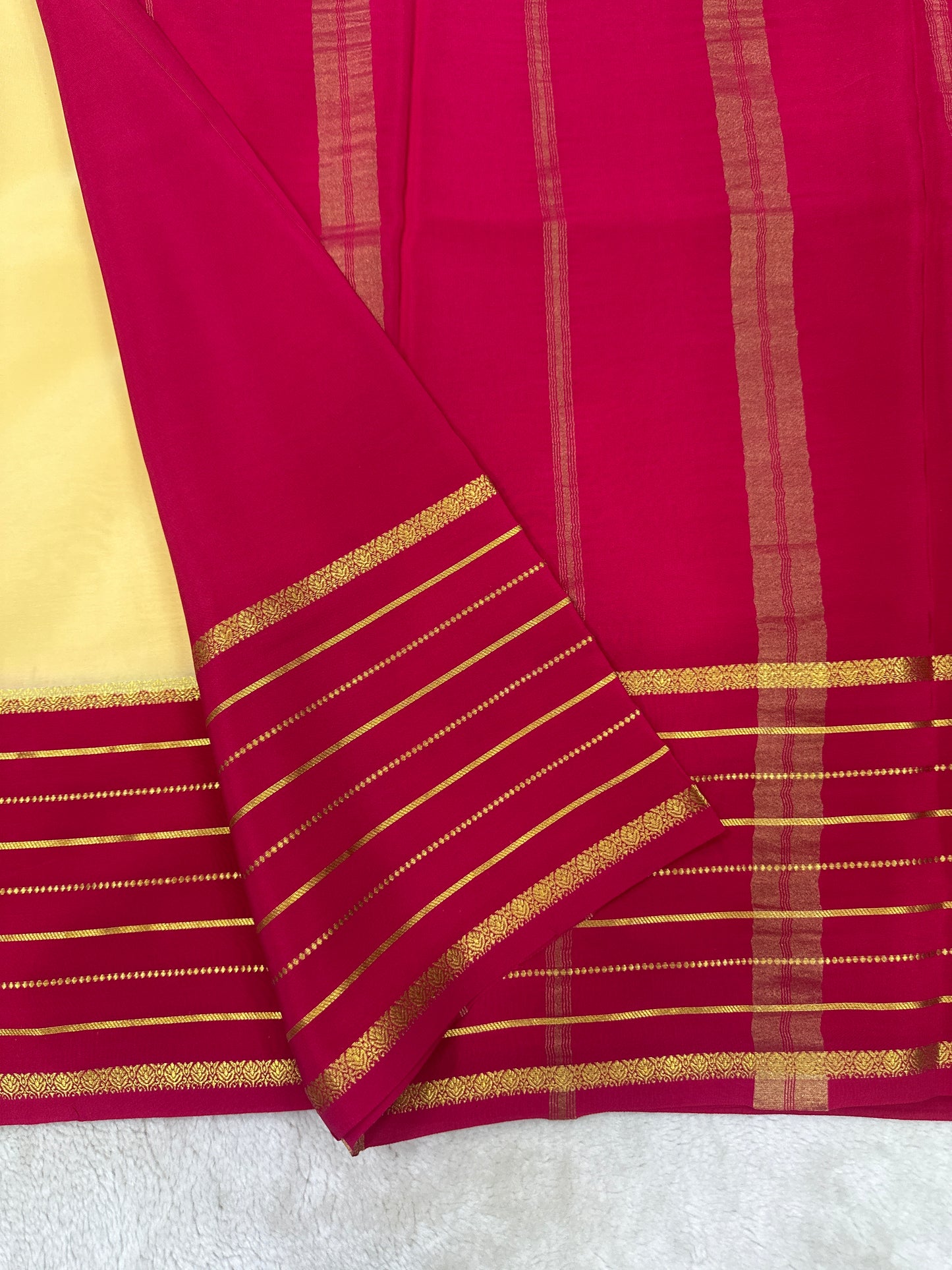 Silver Based Zari Pure Mysore Silk Saree
