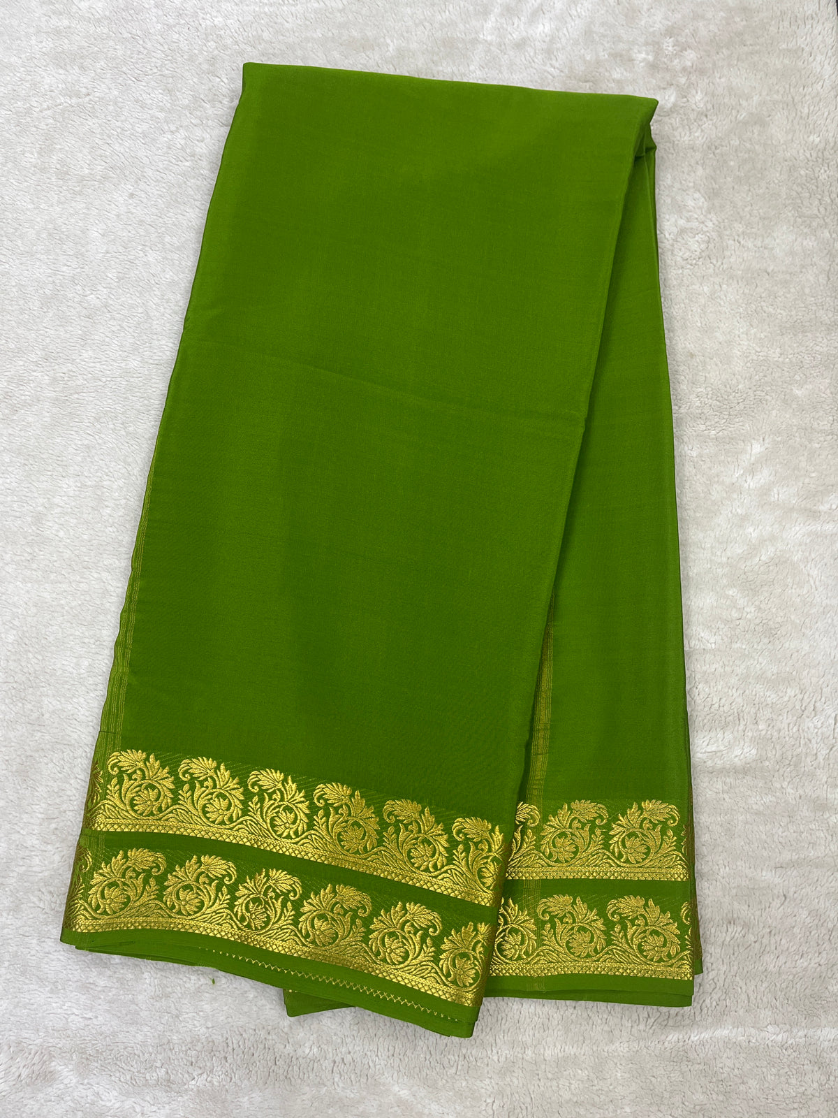 Pure Mysore Silk Saree-(1459016)