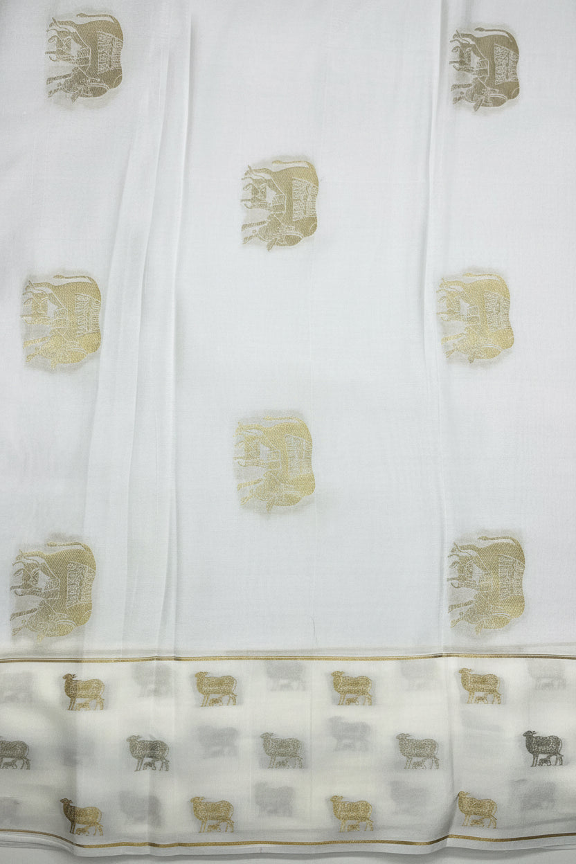 Pure crepe Mysore silk - (15230701)