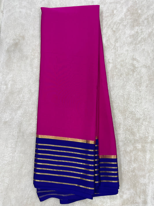 Pure Crepe Mysore Silk Heavy line’s- 131623
