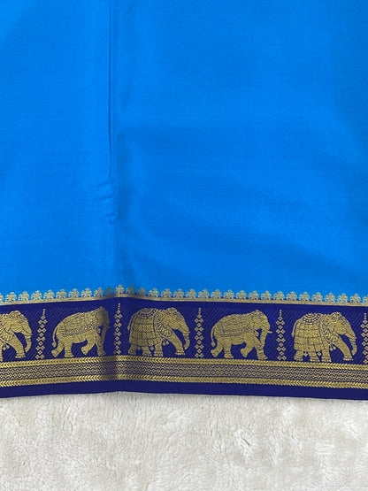 Sliver Based zari Pure Mysore Silk Saree