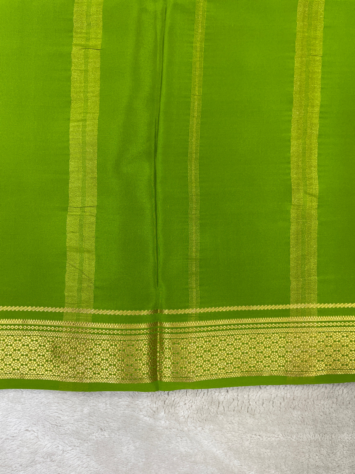Pure Mysore Silk Saree-(1450112)
