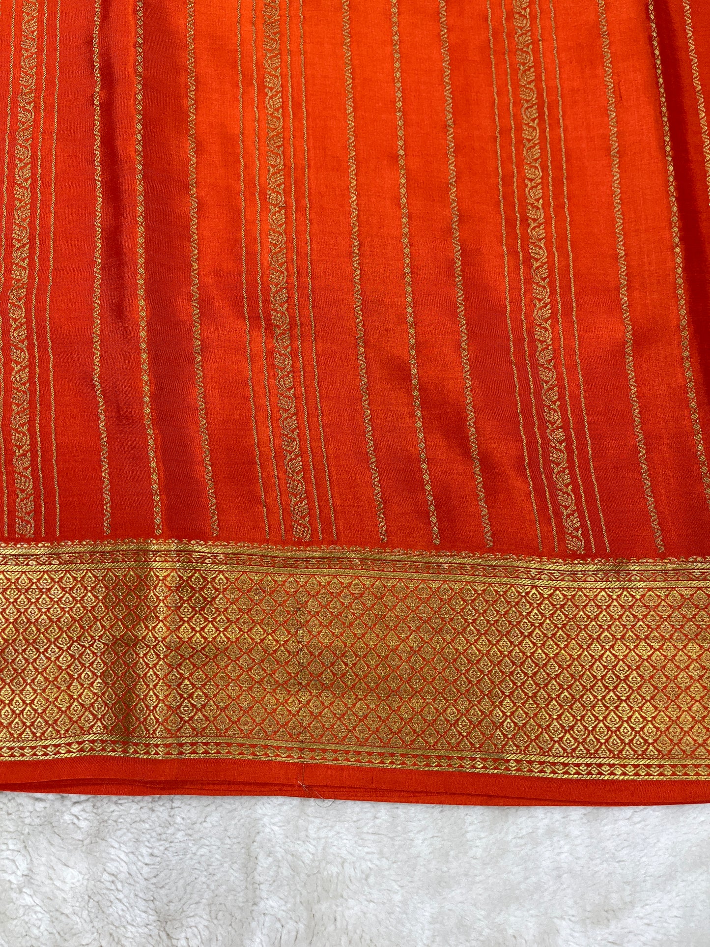 Pure Crepe Mysore Silk Dt strips - 1145306