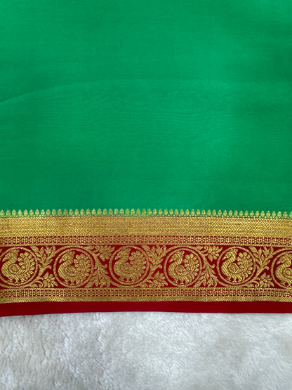 Silver Based Zari Pure Mysore Silk Saree