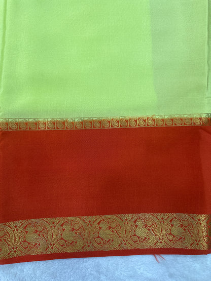 Sliver Based Zari Pure Mysore Silk Saree