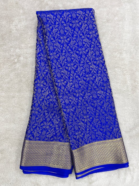 Pure crepe Mysore silk-Brocade 120 gsm(110862)