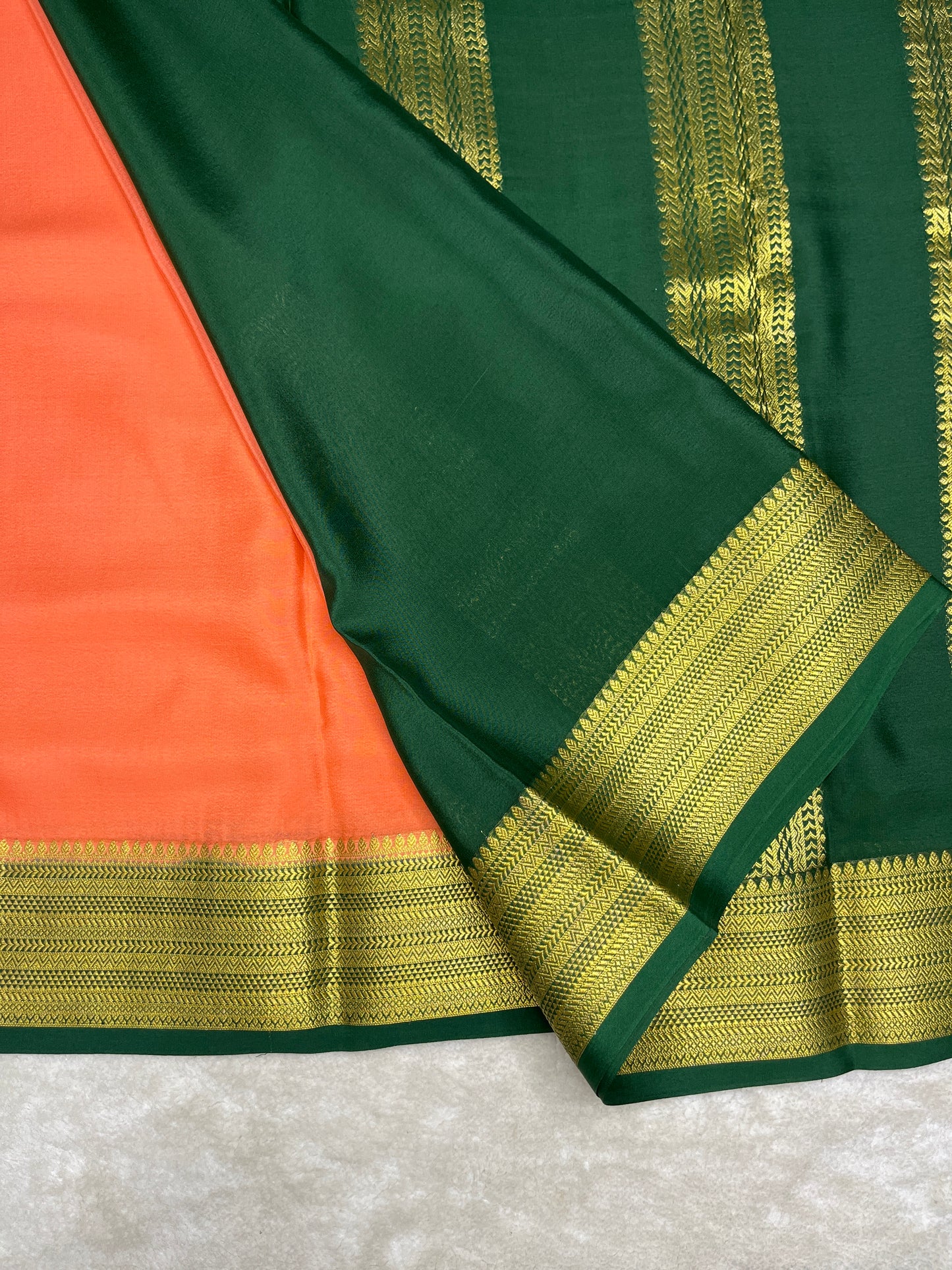 Pure Mysore crepe saree-120 GSM