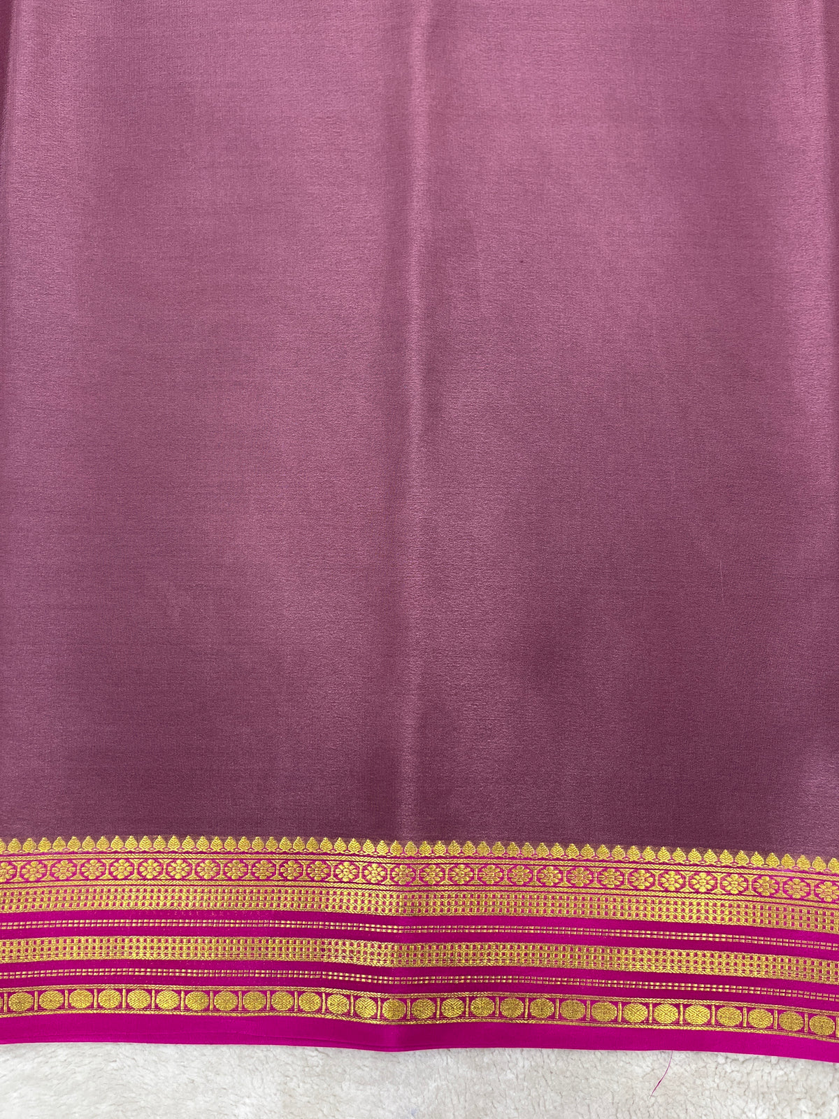 Pure crepe Mysore silk saree 13105585 (70gsm)