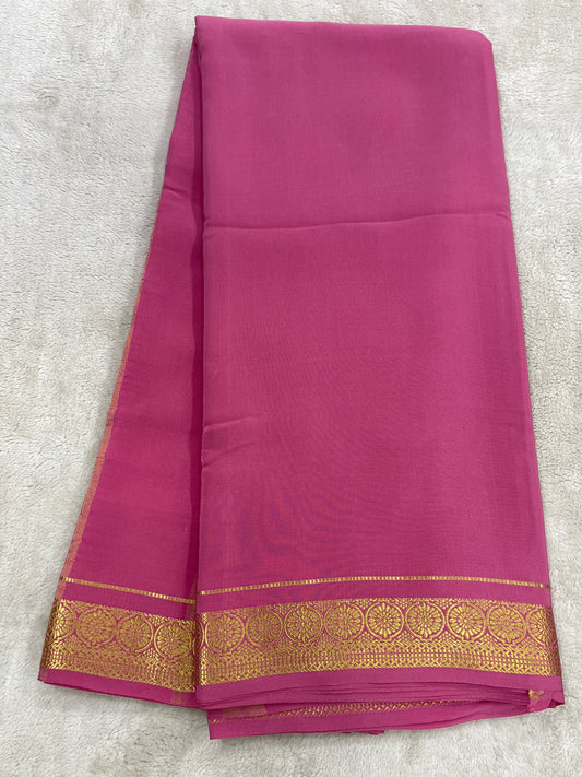 Sliver Based zari Pure Mysore Silk Saree
