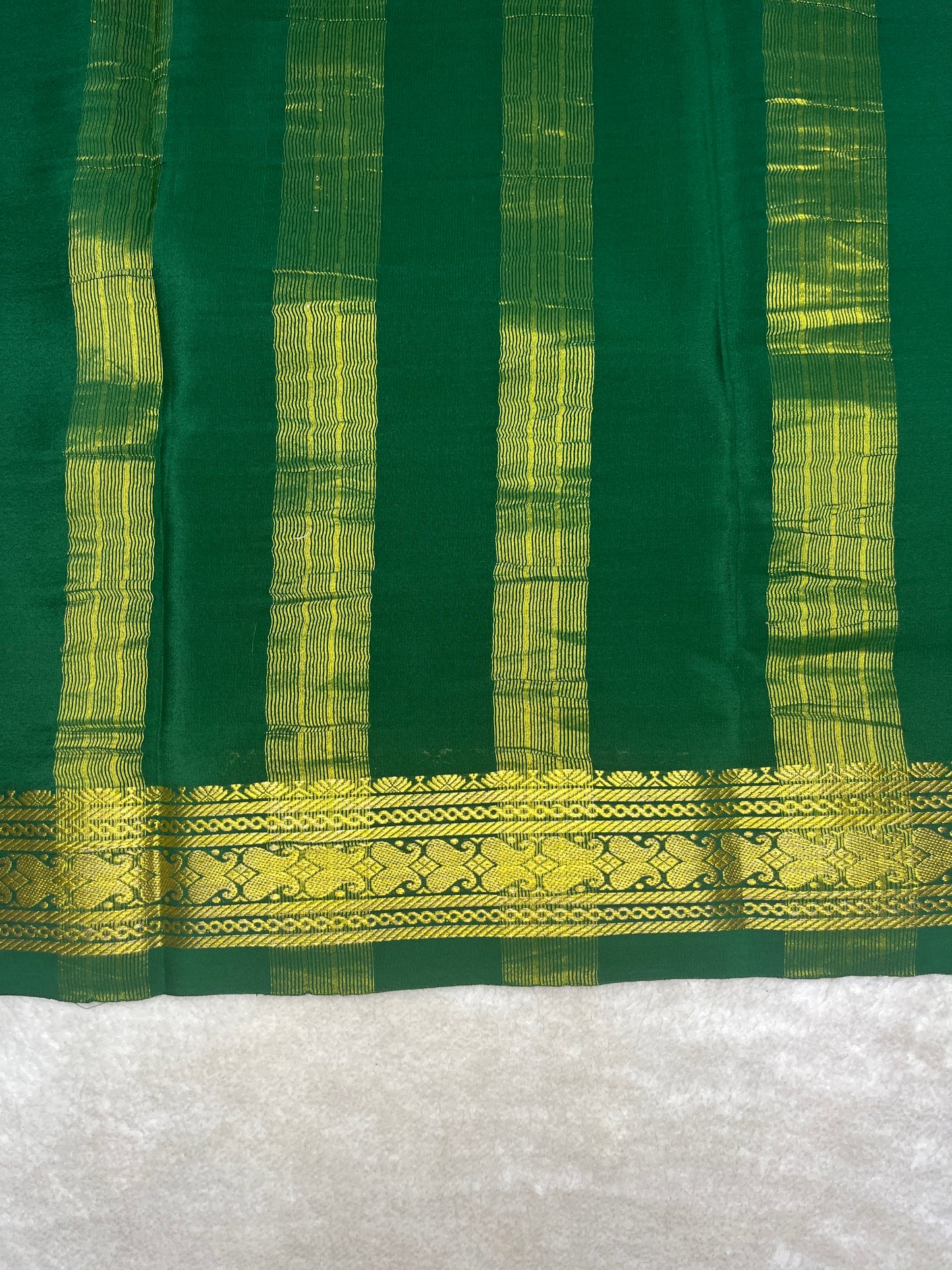 Pure crepe Mysore silk saree-120 GSM(1100608)