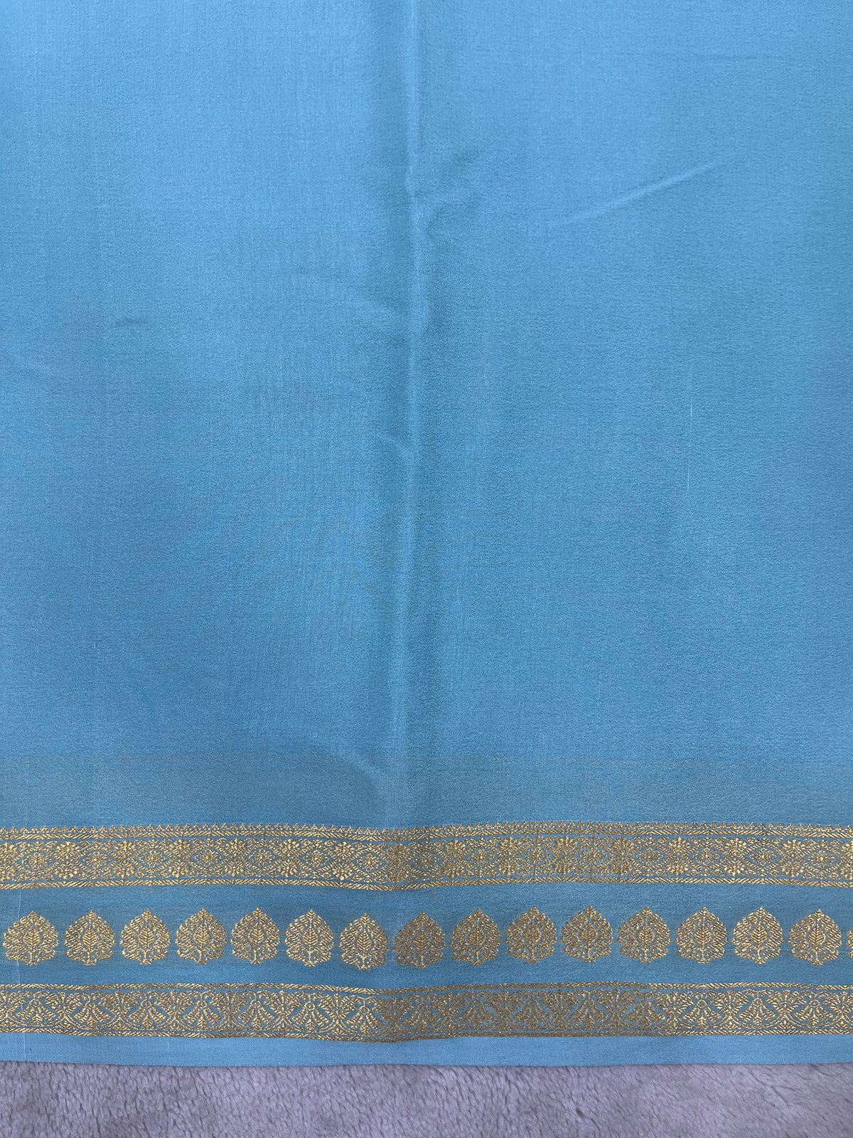 Pure crepe Mysore silk saree 136451 (100 GSM)