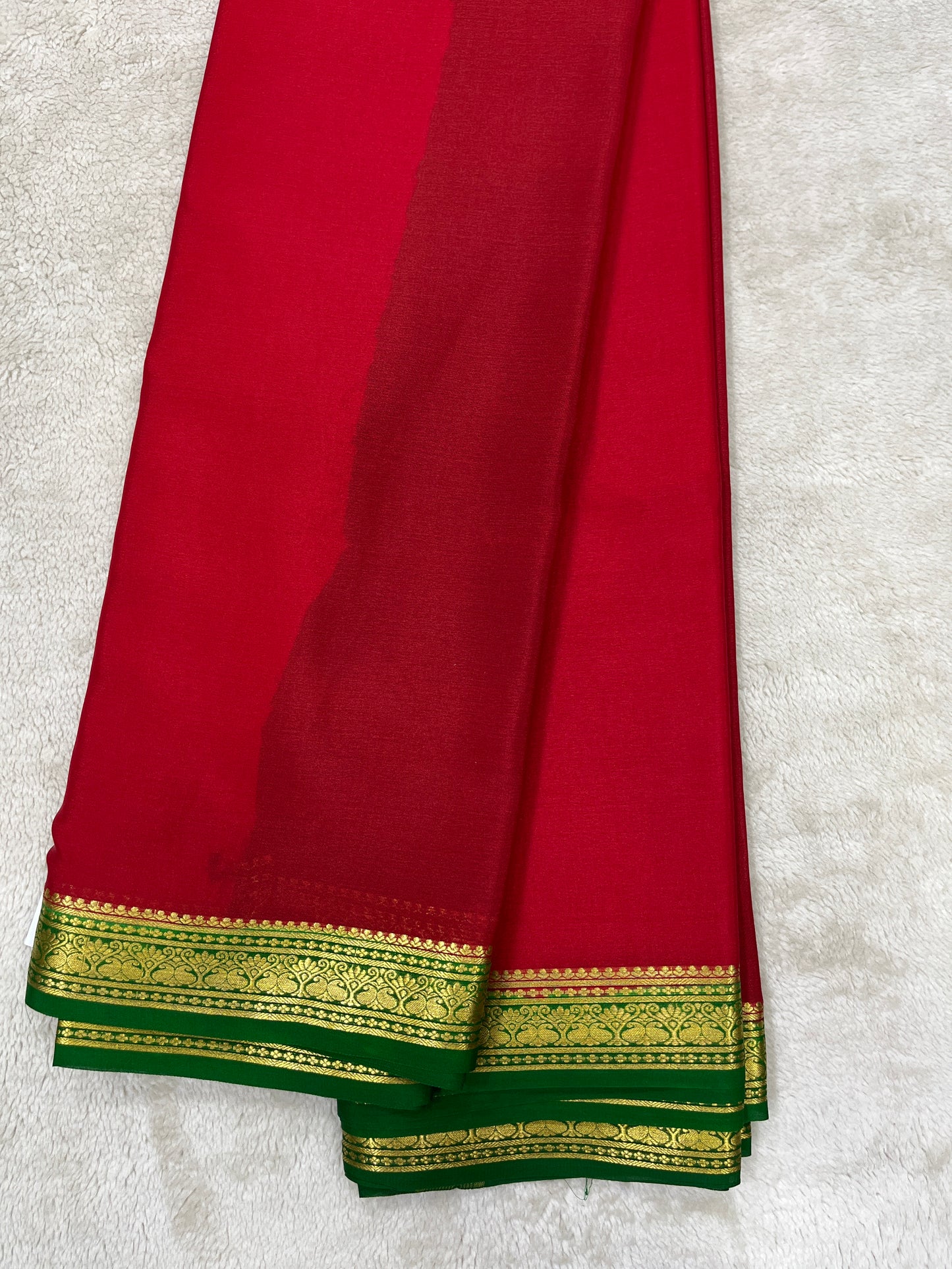 Pure crepe Mysore silk- Piping Contrast(1103601)
