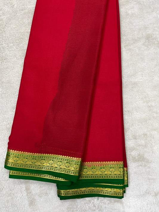 Pure crepe Mysore silk- Piping Contrast(1103601)